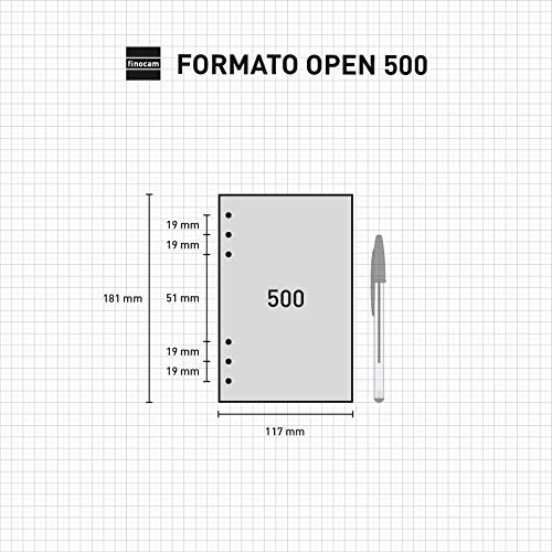 Finocam - Recambio Anual 2022 Semana Vista Apaisada, de Enero 2022 a Diciembre 2022 (12 meses) 500 - 117x181 mm Open Español