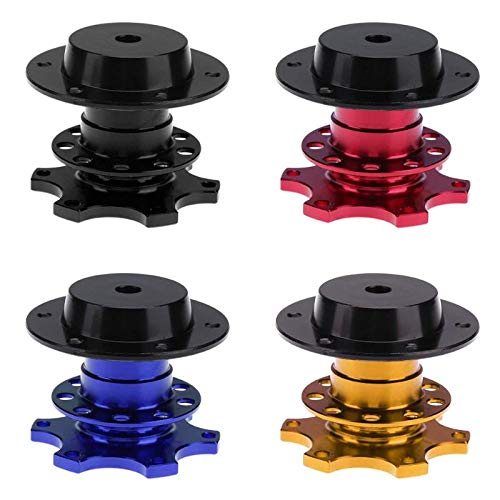 FireAngels - Kit de adaptador universal para volante, sistema de liberación rápida, 6 agujeros