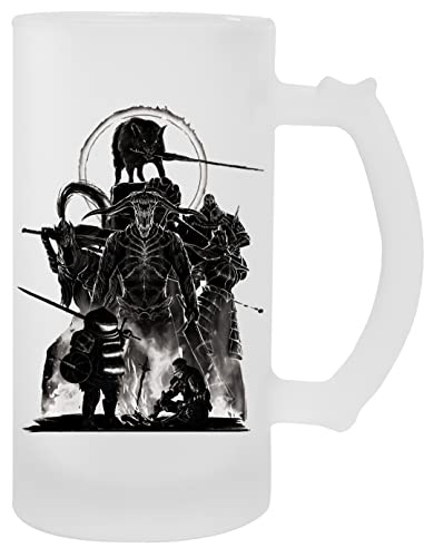 Firelink Shrine Souls Transparente Taza para Cerveza Con Mango Transparent Mug For Beer