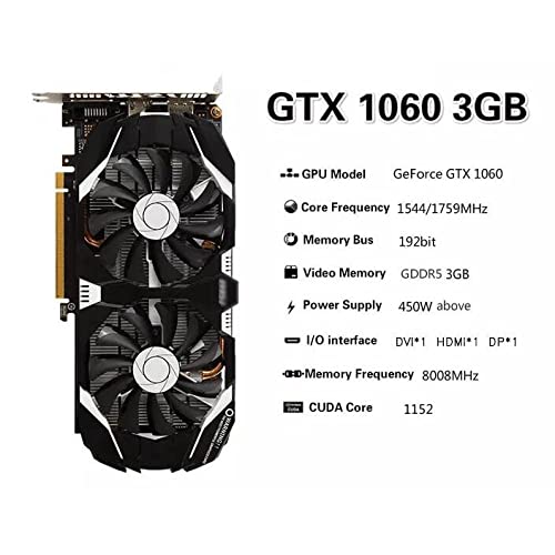 Fit For GIGABYTE MSI ZOTAC Tarjeta Fit For ASUS Raphic Fit For MSI-GTX-1060-3GB Soporte AMD Fit For Intel Desktop CPU Motherboard Tarjeta gráfica