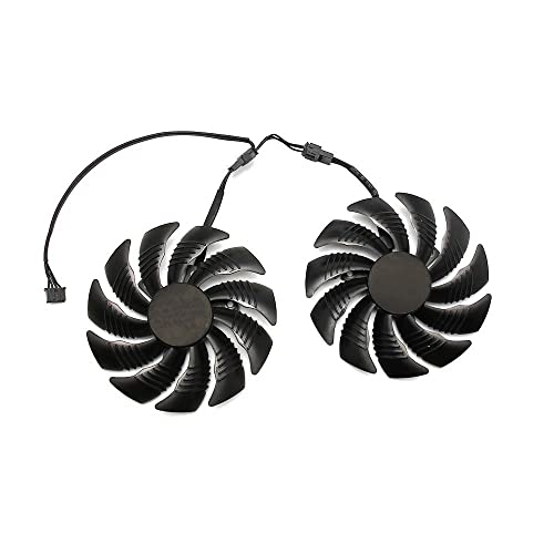 Fit for T129215SU 88Mm GPU Ventilador de Tarjeta gráfica más Fresco para REDEON AORUS RX580 / 570 GIGABYTE GV-RX570AORUS GV-RX580AORUS Tarjetas como reemplazo(Color:A)