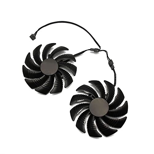 Fit for T129215SU 88Mm GPU Ventilador de Tarjeta gráfica más Fresco para REDEON AORUS RX580 / 570 GIGABYTE GV-RX570AORUS GV-RX580AORUS Tarjetas como reemplazo(Color:A)