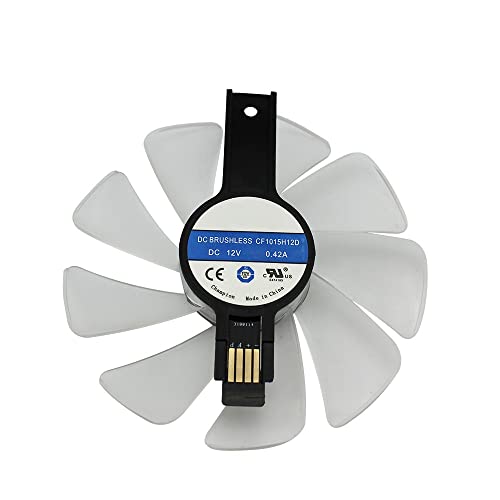 Fit for Ventilador CF1015H12D FD10015M12D RX 590, 580, 480, 470, 570 Ventilador Enfriador de GPU Apto para Sapphire RX470 RX590 RX580 RX480 RX570 Nitro Specialedition(Color:1pcs3)