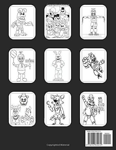 Five Nights at Freddy’s Coloring Book: +55 Amazing Freddy Fazbear's Pizza Jumbo Coloring Pages: Featuring Funny And Scarry All Characters FNAF ( Original Design )