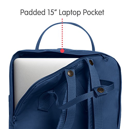 Fjallraven Kånken Laptop 15" Backpack, Unisex Adulto, Blue Ridge, OneSize