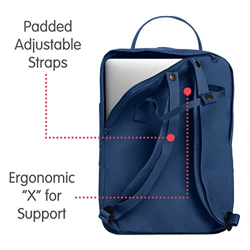 Fjallraven Kånken Laptop 15" Backpack, Unisex Adulto, Blue Ridge, OneSize