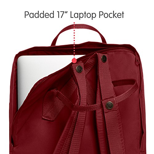 Fjallraven Kånken Laptop 17" Backpack, Unisex Adulto, ox Red, Talla Única