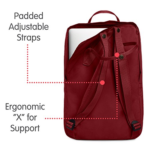 Fjallraven Kånken Laptop 17" Backpack, Unisex Adulto, ox Red, Talla Única