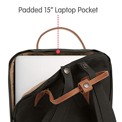 Fjallraven Kånken No. 2 Laptop 15" Backpack, Unisex Adulto, Deep Forest, OneSize