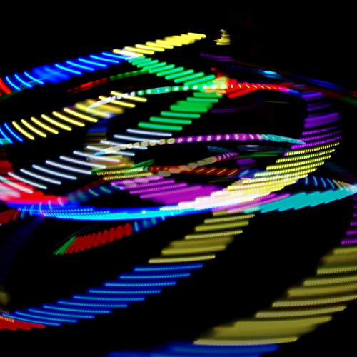 Flames 'N Games Andromeda Hula Hoop LED multicolor – Hula Hoop control remoto con más de 300 modos LED