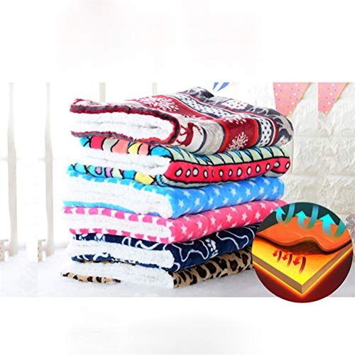 Flashing Suave Mascota Perro Cama Cálida Casa De Gato Manta Lavable para El Hogar Cojín De Cama Grande para Perro Colchón Perrera Suave Alfombra para Gatos Funda (Color : B, Size : 50X32cm)