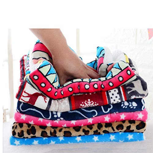 Flashing Suave Mascota Perro Cama Cálida Casa De Gato Manta Lavable para El Hogar Cojín De Cama Grande para Perro Colchón Perrera Suave Alfombra para Gatos Funda (Color : B, Size : 50X32cm)