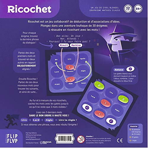 Flip Flap – Juego de enigmas – Ricochet: A la continuación del conto Corriente
