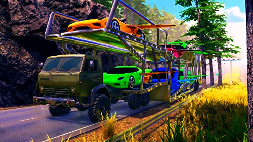 Flying Car Transporter 3D Games