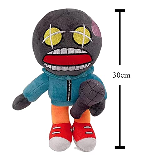 FNF Plush Whitty Peluche 30cm Plush Toy Soft Stuffed Doll, para decoración de Navidad y cumpleaños