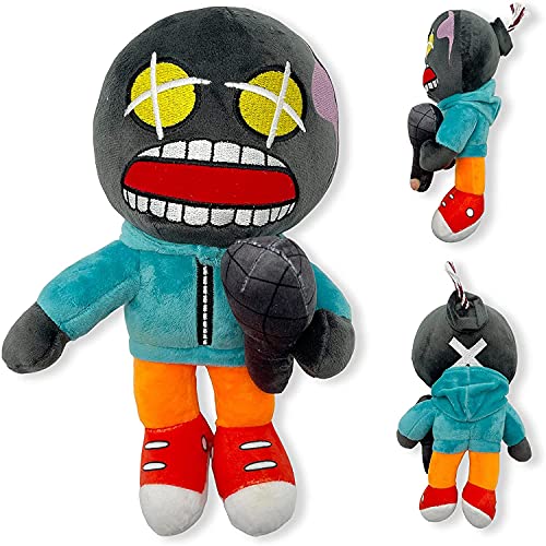 FNF Plush Whitty Peluche 30cm Plush Toy Soft Stuffed Doll, para decoración de Navidad y cumpleaños