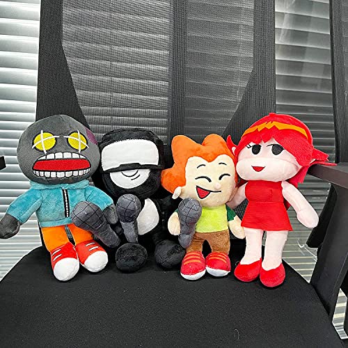 FNF Plush Whitty Peluche 30cm Plush Toy Soft Stuffed Doll, para decoración de Navidad y cumpleaños