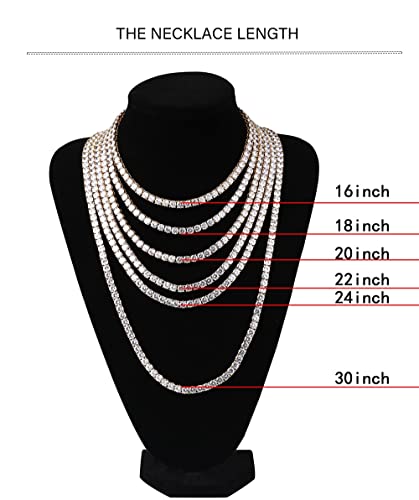 Focisa Collar Colgante Cadena Collares Hombre Mujer Necklace Jewelry Hip Hop Rock Hombre Mujer Collar De Joyería Color Dorado/Plateado Iced out Micro Pave Cubic Zircon Cruz Colgante Collares Cuba