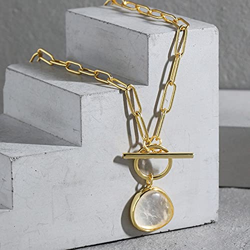 Focisa Collar Colgante Cadena Collares Hombre Mujer Necklace Jewelry Plata De Ley 925 Ctystal Triángulo Circón Pave Colgante Cadena Larga Cz Circón Mujeres Joyería Regalo Oro