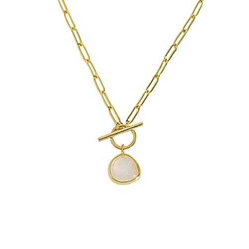 Focisa Collar Colgante Cadena Collares Hombre Mujer Necklace Jewelry Plata De Ley 925 Ctystal Triángulo Circón Pave Colgante Cadena Larga Cz Circón Mujeres Joyería Regalo Oro