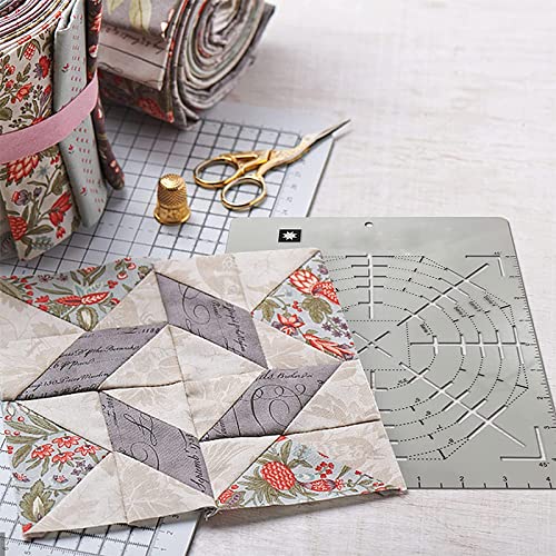 Folded Star Guide Stencil,Quilting Templates Folded Star Stencil Quilt Ruler,Morning Star Interfacing Template, Sewing Template (15in)