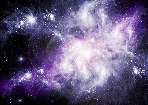 Fondo Cielo Estrellado Luna Noche Estrella Brillo Brillante Fiesta de cumpleaños Infantil telón de Fondo para Estudio fotográfico sesión de fotófono A14 10x10ft / 3x3m