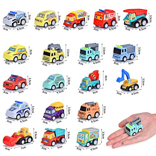 FORMIZON 20 pcs Coches de Juguetes, Coche Metalico Juguete, Mini Coches Cars, Coches Juguete para Niños, Coches de Juguetes Metalicos Conjunto de Juguetes para Niños Niñas