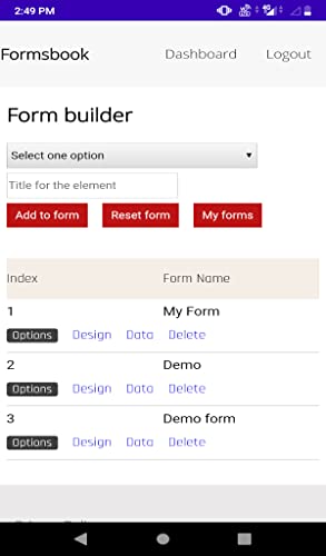 FormsBook - Online Form Builder