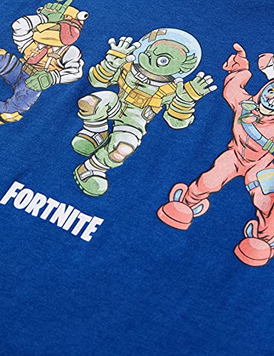 Fortnite Beef Boss Leviathan and Rabbit Raider Boys Short Pyjamas Set Navy Conjunto de Pijama, Azul Marino, 10-11 Años para Niños