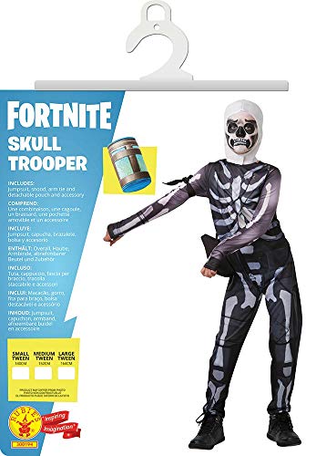 Fortnite - Disfraz Skull Trooper para adulto, talla S (Rubies 300195-S)