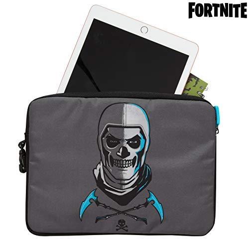Fortnite Funda Tablet Niños, Funda Tablet Infantil Acolchada Diseño Skull Trooper, Funda Universal para Tablet Portatil hasta 11,6 Pulgadas, Regalos para Niños y Adolescentes