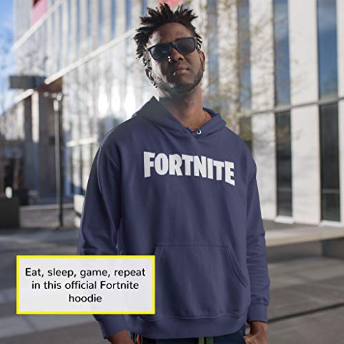 Fortnite Logotipo del Texto Hombres Sudadera con Capucha suéter Armada 4XL | Interruptor Xbox PS4 PS5 para Hombre Camisa con Capucha, Idea Gamer Regalo de cumpleaños para los individuos