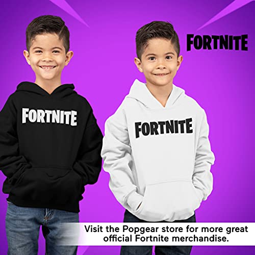 Fortnite Logotipo del Texto Niños Sudadera con Capucha Blanco 158