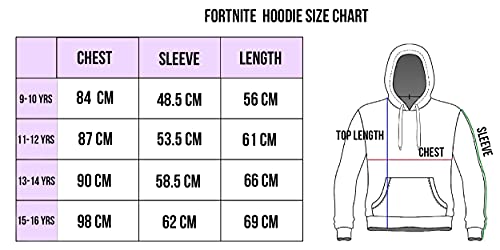 Fortnite - Sudaderas con capucha para niño - Sudadera Fortnite - Sudadera 100% Algodón Marino - Regalos Fortnite para niños - Regalos para jugadores - Azul marino, azul marino, 9-10 Years