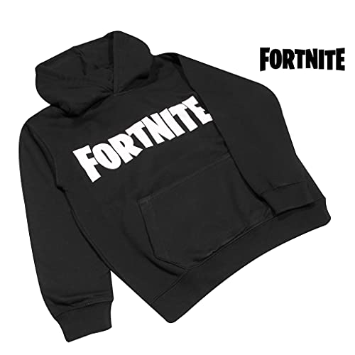 Fortnite Text Logo Niños Sudadera con Capucha Negro 164