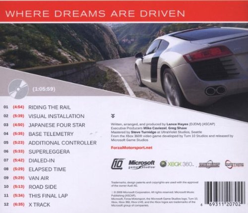 FORZA MOTORSPORT 3 ORIGINAL VIDEO GAME SOUNDTRACK
