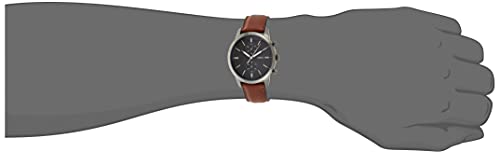 FOSSIL Reloj para Hombre Townsman, Tamaño de Caja de 44 mm, Movimiento de Cronógrafo de Cuarzo, Correa de Cuero, Marrón