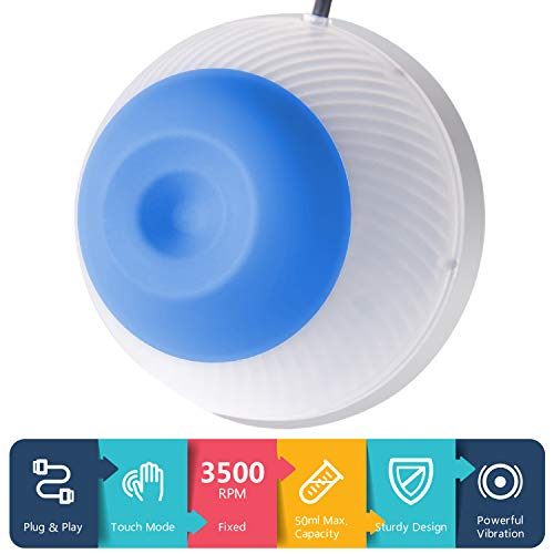 Four E'S Scientific Mini Vortex - Mezclador de esmalte de uñas, con modo táctil, para pintauñas, tatuajes, Warhammer Age, pintura de miniaturas y artistas de aerógrafos