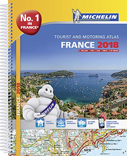 France 2018 -A4 Tourist & Motoring Atlas: Tourist & Motoring Atlas A4 spiral (Michelin Road Atlases)
