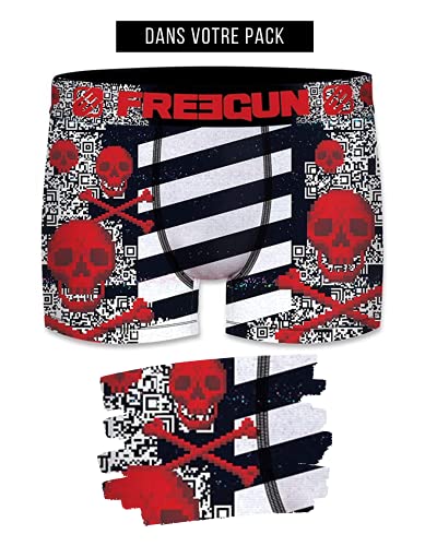 Freegun - Juego de 4 bóxers de fantasía para hombre, microfibra confort, diseño de Marvel Looney Tunes de Dragon Ball Z, Star Wars, Pokemon, Mario y Tsubasa, Serie Game, L