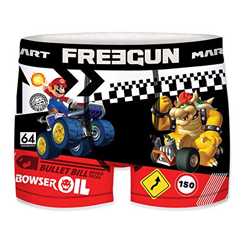 FREEGUN Mario Kart para Hombre, Multicolor, Boxer unitario T623-1, S