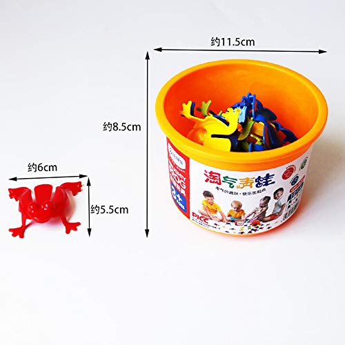 freneci 12 Piezas Jumping a Frog Game, Activo, Juguete de Desarrollo Temprano, Regalo Divertido para Niños de 3, 4, 5, 6, 7, 8 años, Niños, Niñas,