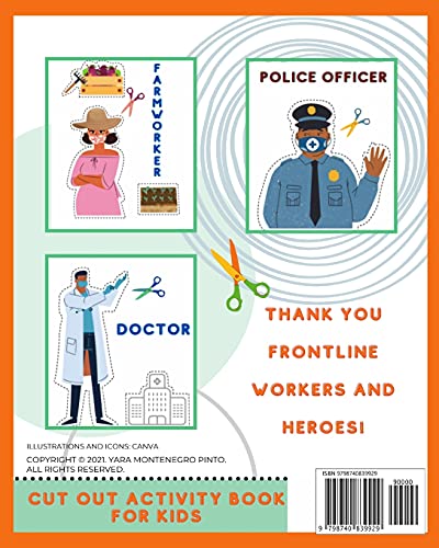 Frontline Heroes - Cut out Activity Book for kids
