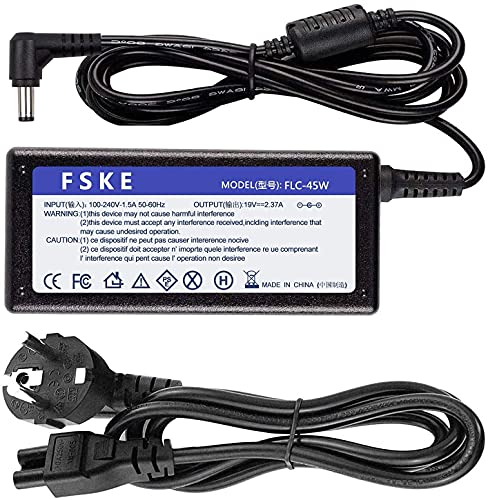 FSKE 45W 19V 2.37A ADP-90CD DB Cargador del Ordenador Portátil para ASUS F555L F551C K55A X552C X555L K53S F551M F552C X551C X554L X401A X550 V85 AC Adaptador, Notebook EUR Power Supply,5.5 * 2.5mm