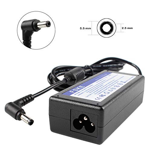 FSKE 45W 19V 2.37A ADP-90CD DB Cargador del Ordenador Portátil para ASUS F555L F551C K55A X552C X555L K53S F551M F552C X551C X554L X401A X550 V85 AC Adaptador, Notebook EUR Power Supply,5.5 * 2.5mm
