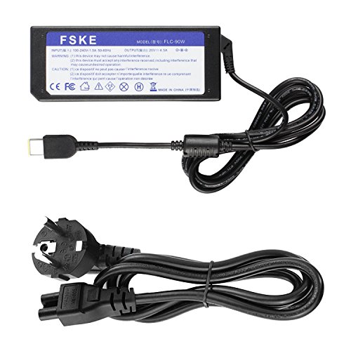 FSKE 90W 20V 4.5A ADLX65NDC3A ADLX90NLC3A ADLX65SLC2A Cargador del Ordenador Portátil para Lenovo V110 L440 X240 T470S AC Adaptador, Notebook EUR Power Supply,11 * 5.0mm
