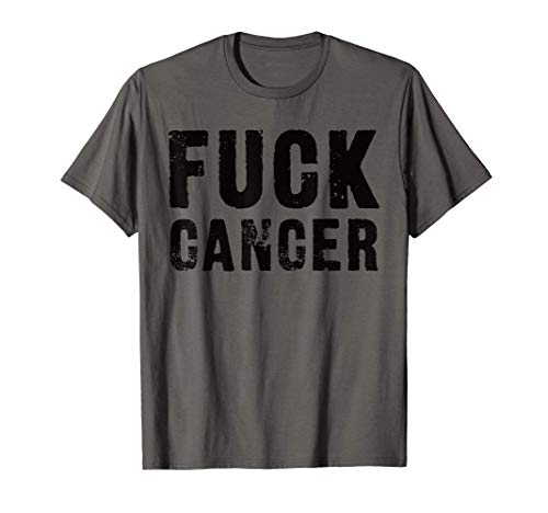Fuck Cancer Black Font Camiseta