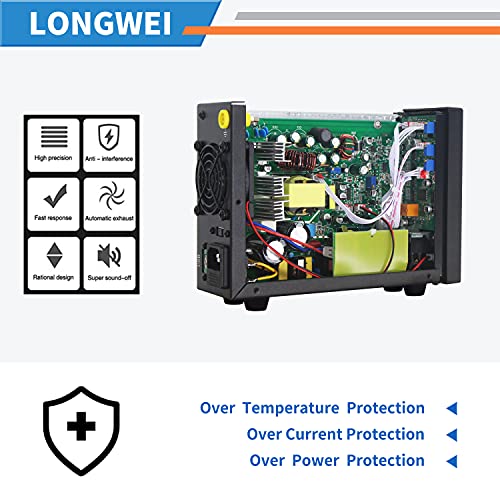 Fuentes de Alimentacion Regulables de Conmutación Ajustable 30V / 10A Variable con Pantalla LED de 4 dígitos/Almacenamiento con software para PC e interfaz 5V/2A USB