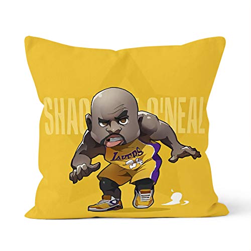 Funda de cojín con diseño de estrella de la NBA Shaquille O'Neal Home, para dormitorio, cojín decorativo, tamaño 40 x 40 cm