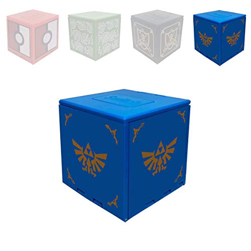 Funda de Juego - Compatible para Nintendo Switch Compatible con hasta 24 Juegos de Nintendo Switch Organizador de Tarjeta de Juego Contenedor de Viaje (Zelda Azul)